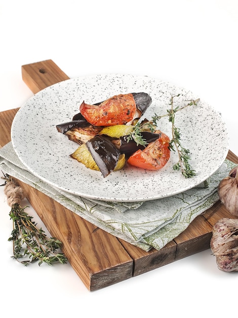 Plato casero servido